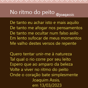 Poesia de Joaquim Assis em 03/2023
